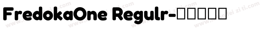 FredokaOne Regulr字体转换